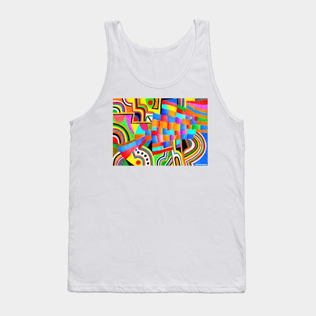 Campi di gioia nel mio cuore (colorful abstract art) Tank Top by (b)ananartista sbuff